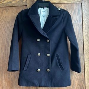 Old Navy Child’s Large Black Pea Coat (10-12 Reg)
